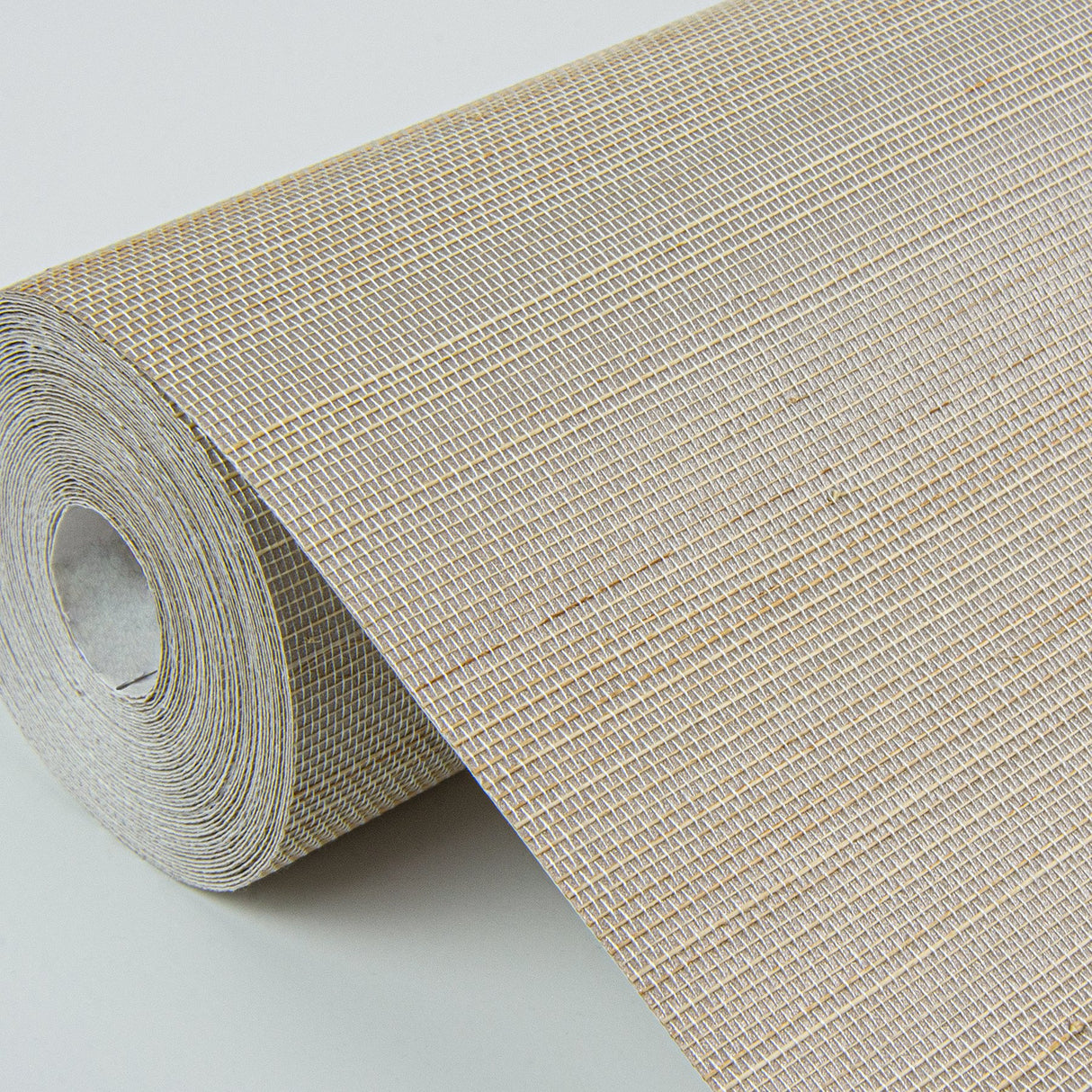 Mai Lavender Abaca Grasscloth Wallpaper with Modern Striped Graphic Texture - A?Street Prints 2972-86105