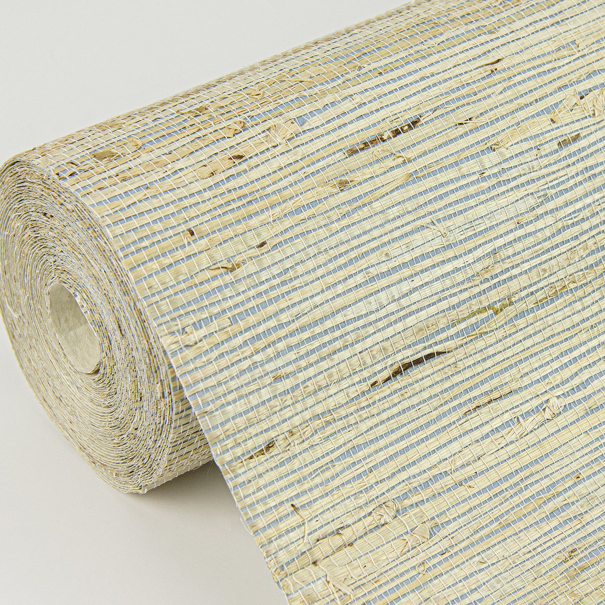 Aiko Silver Sisal Grasscloth Wallpaper with Distressed Textures Bohemian Style - 2972-86123