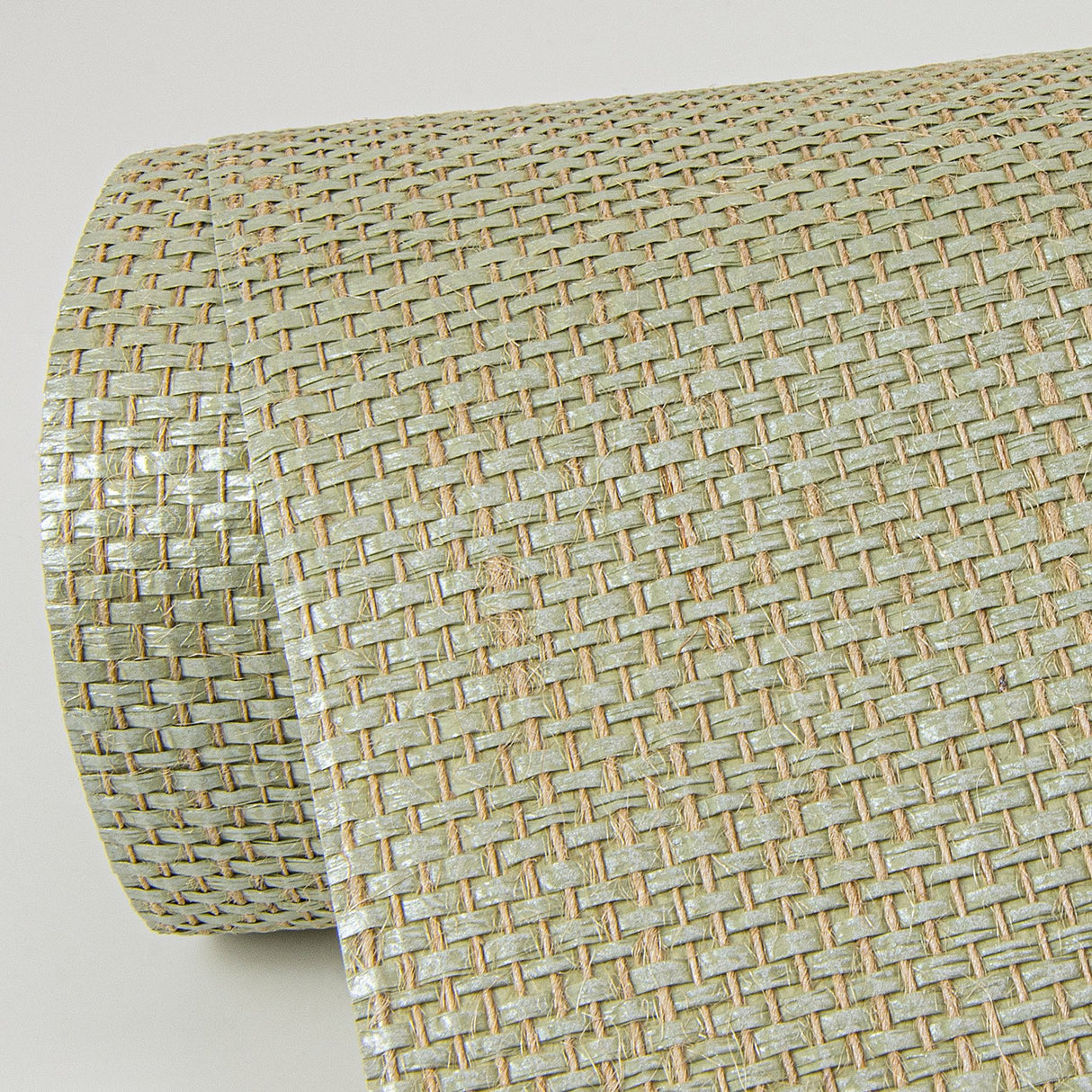 Yanyu Sage Paper Weave Grasscloth Wallpaper with Distressed Texture, Modern - A-Street Prints 2972-86143
