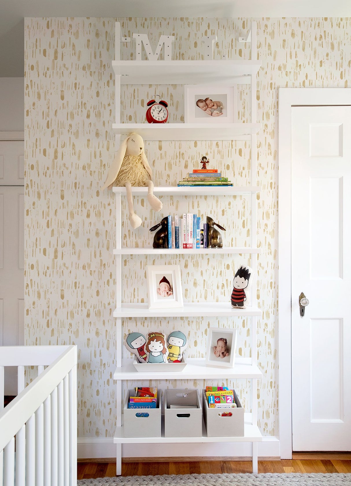 Dwell Gold Brushstrokes Wallpaper with Metallic Abstract Modern Pattern - A-Street Prints 2973-90203