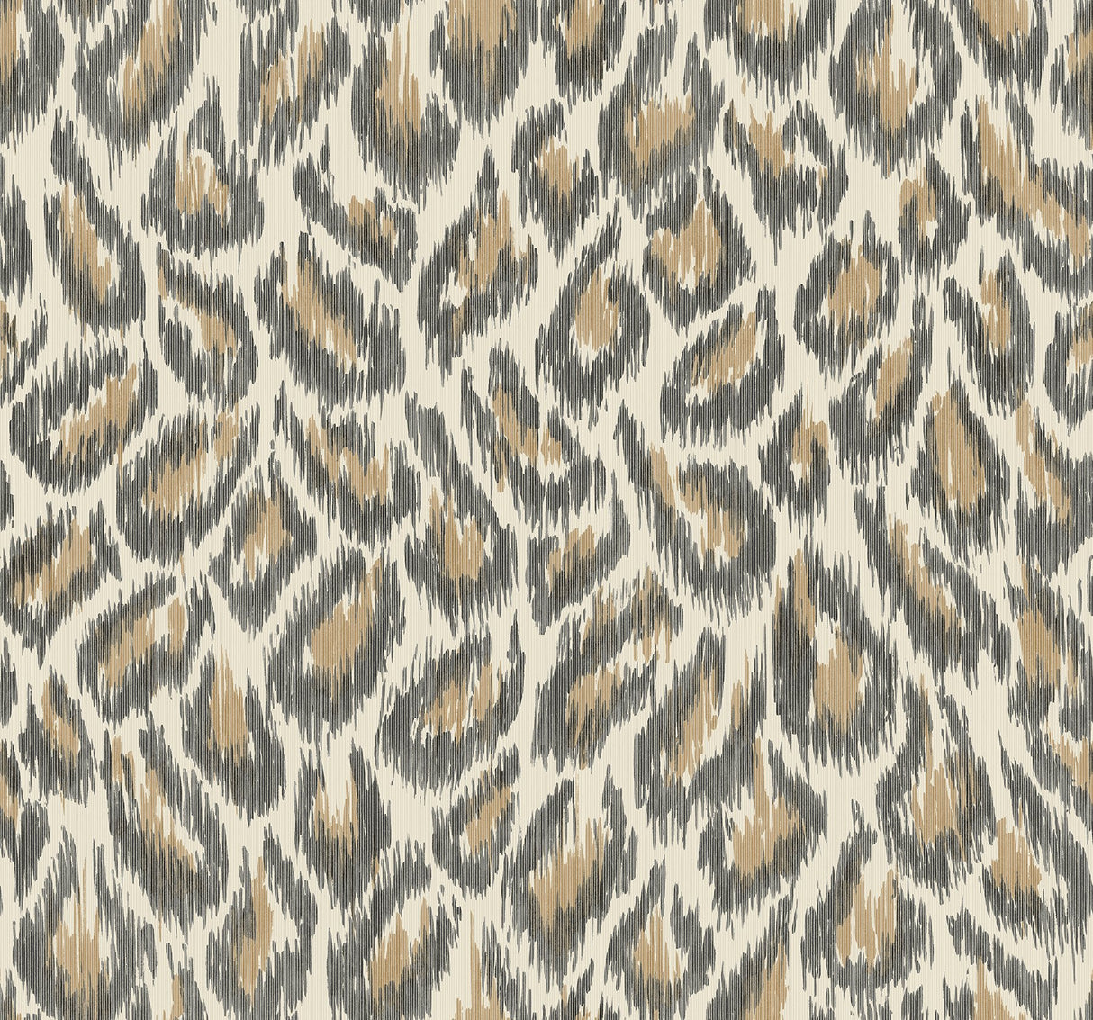 Electra Bronze Leopard Spot String Wallpaper with Glam Faux Effects Animal Print - A-Street Prints 2973-90304