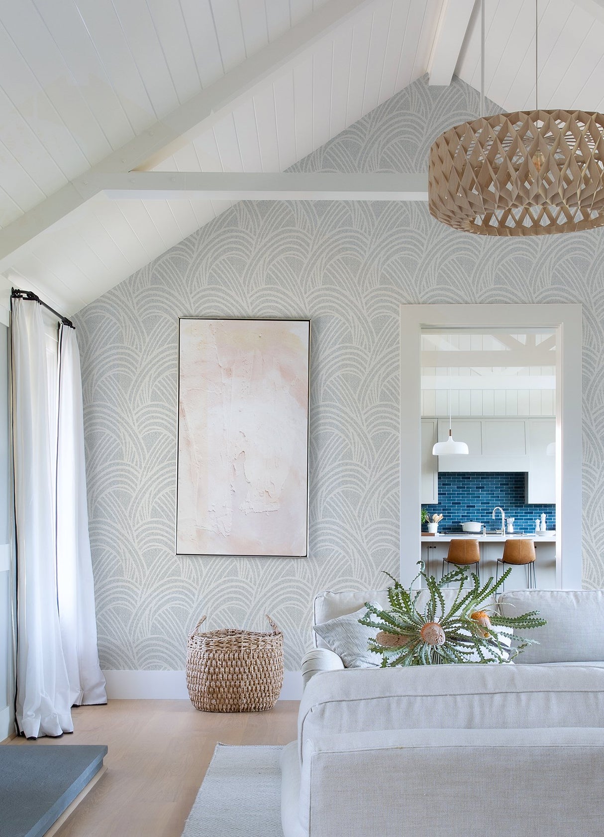 Farrah Grey Geometric Wallpaper with Modern Graphic Arch Motif - A-Street Prints 2975-26219