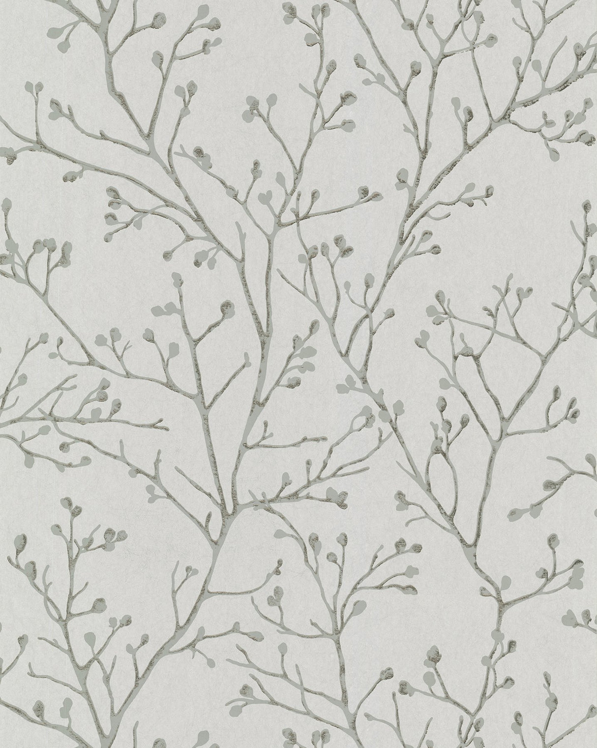 Koura Platinum Branches Wallpaper with Metallic Botanical Motif - A-Street Prints 2976-86456