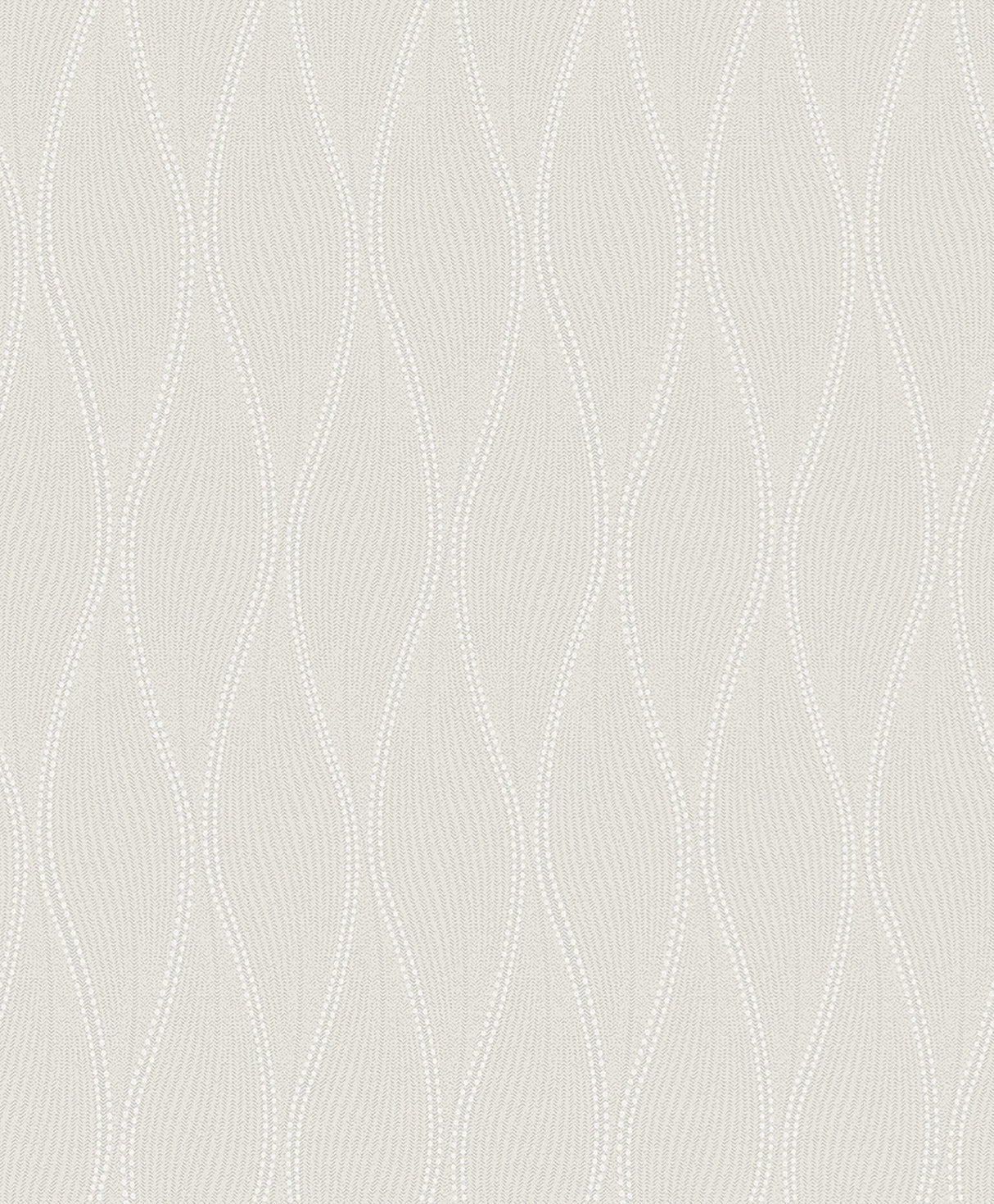 Tetsu Silver Ogee Wave Wallpaper with Modern Graphic Ogee Pattern - A-Street Prints 2976-86518