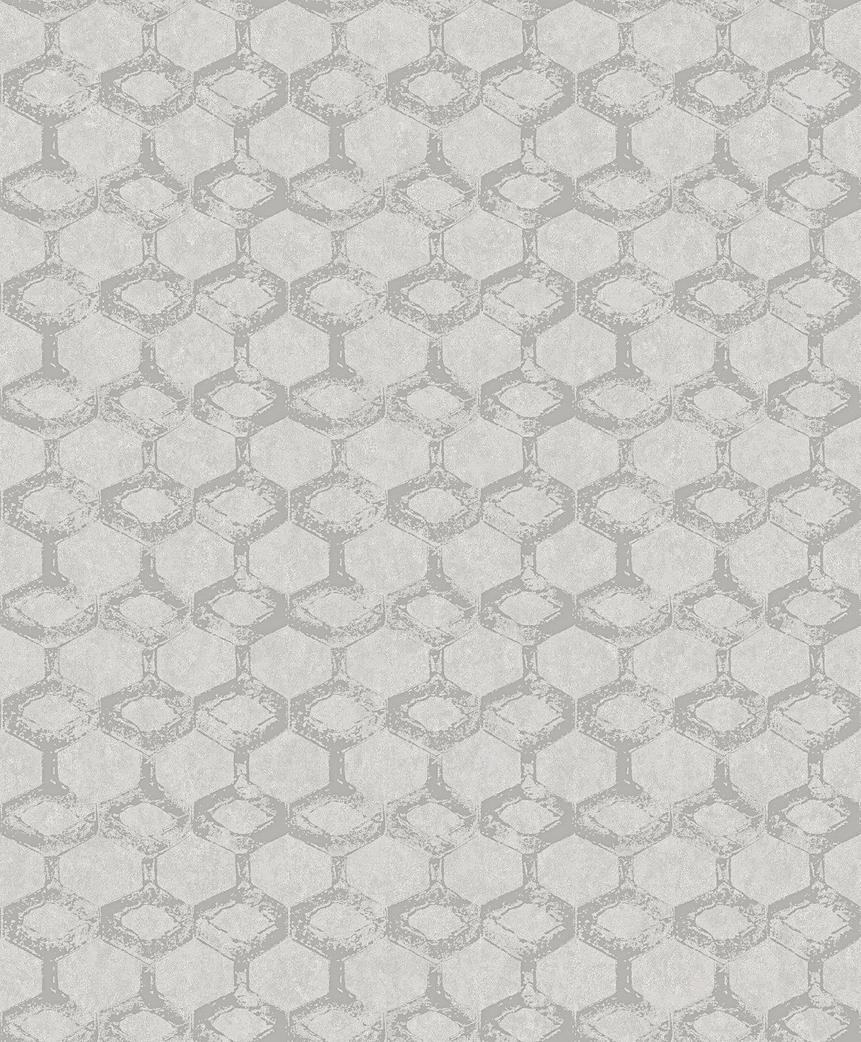 Besi Platinum Tiled Grey Wallpaper with Metallic Geometric Tile Pattern - A-Street Prints 2976-86537