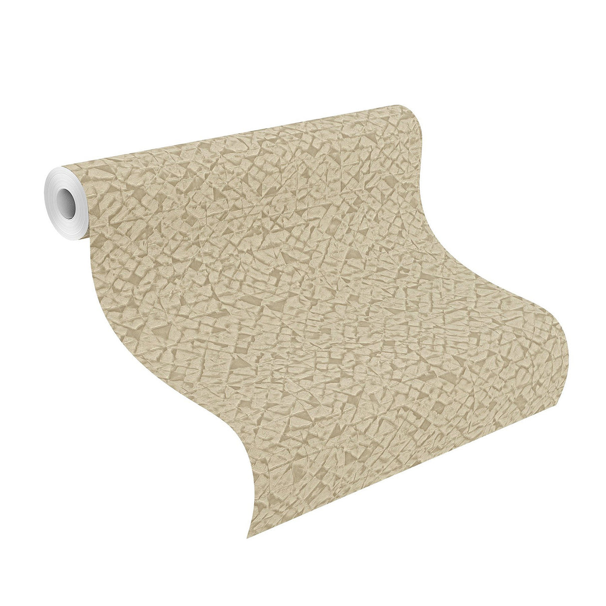 Arbus Beige Geo Wallpaper with Textured Geometric Pattern - Advantage 2980-704341