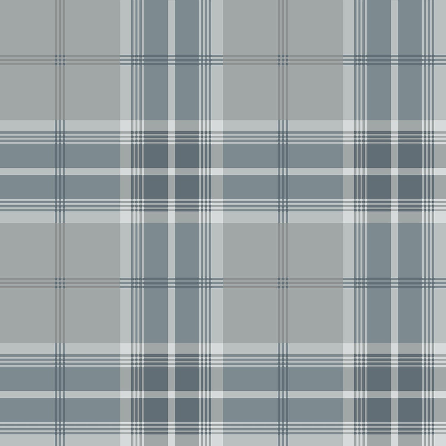 Sala Blue Plaid Wallpaper with Farmhouse Plaids Pattern - Advantage 2980-92120