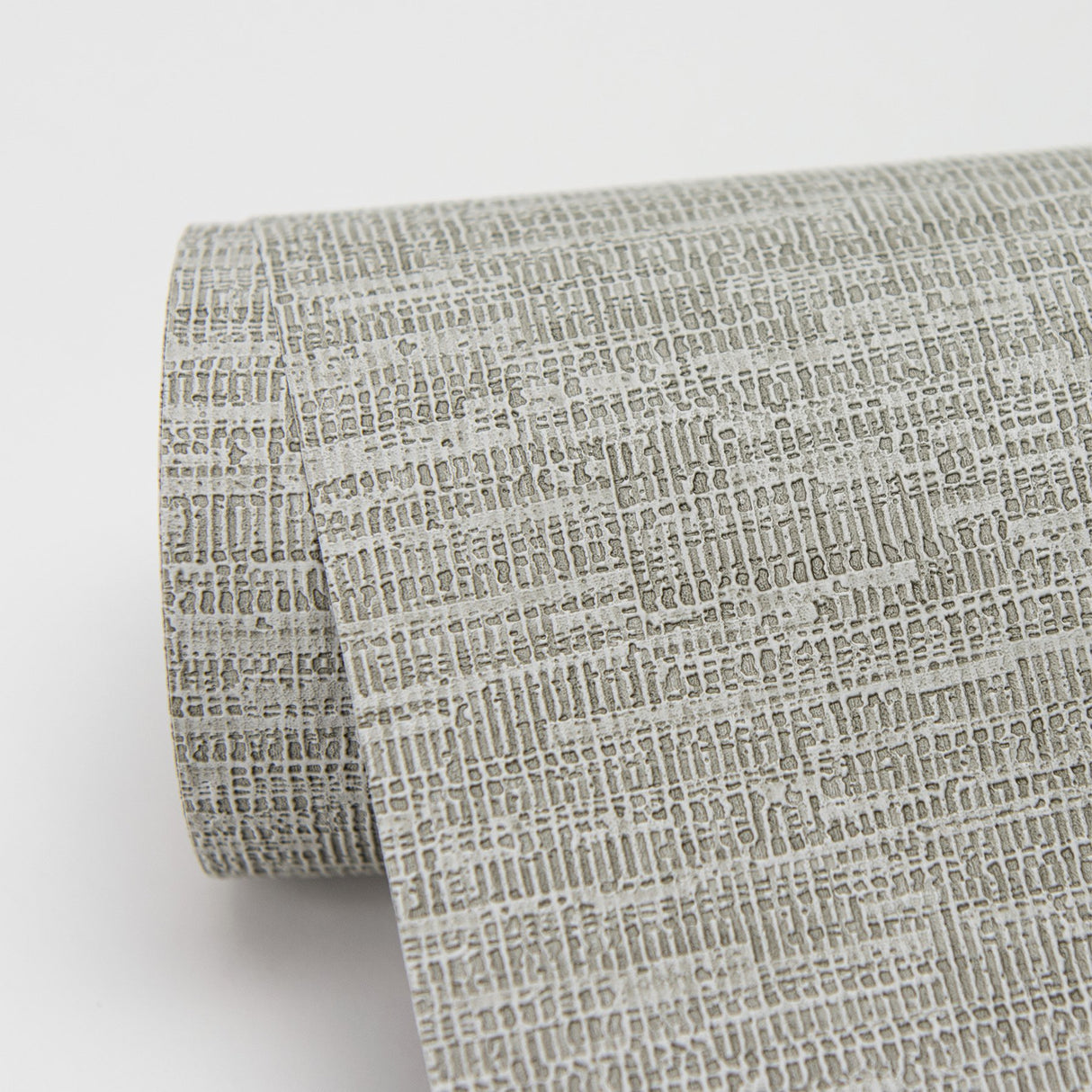 Wembly Stone Distressed Texture Grey Wallpaper with Raised Ink Textured Finish - Warner 2984-2204