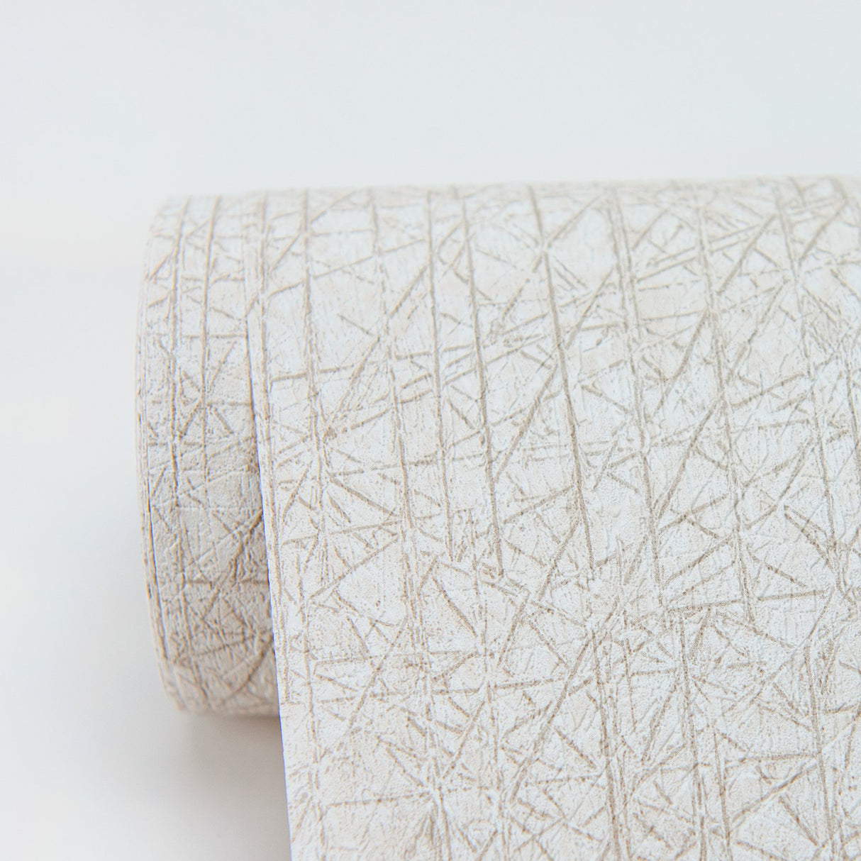 Nagano White Distressed Texture Wallpaper with Raised Ink Traditional Abstract Pattern - Warner 2984-2211