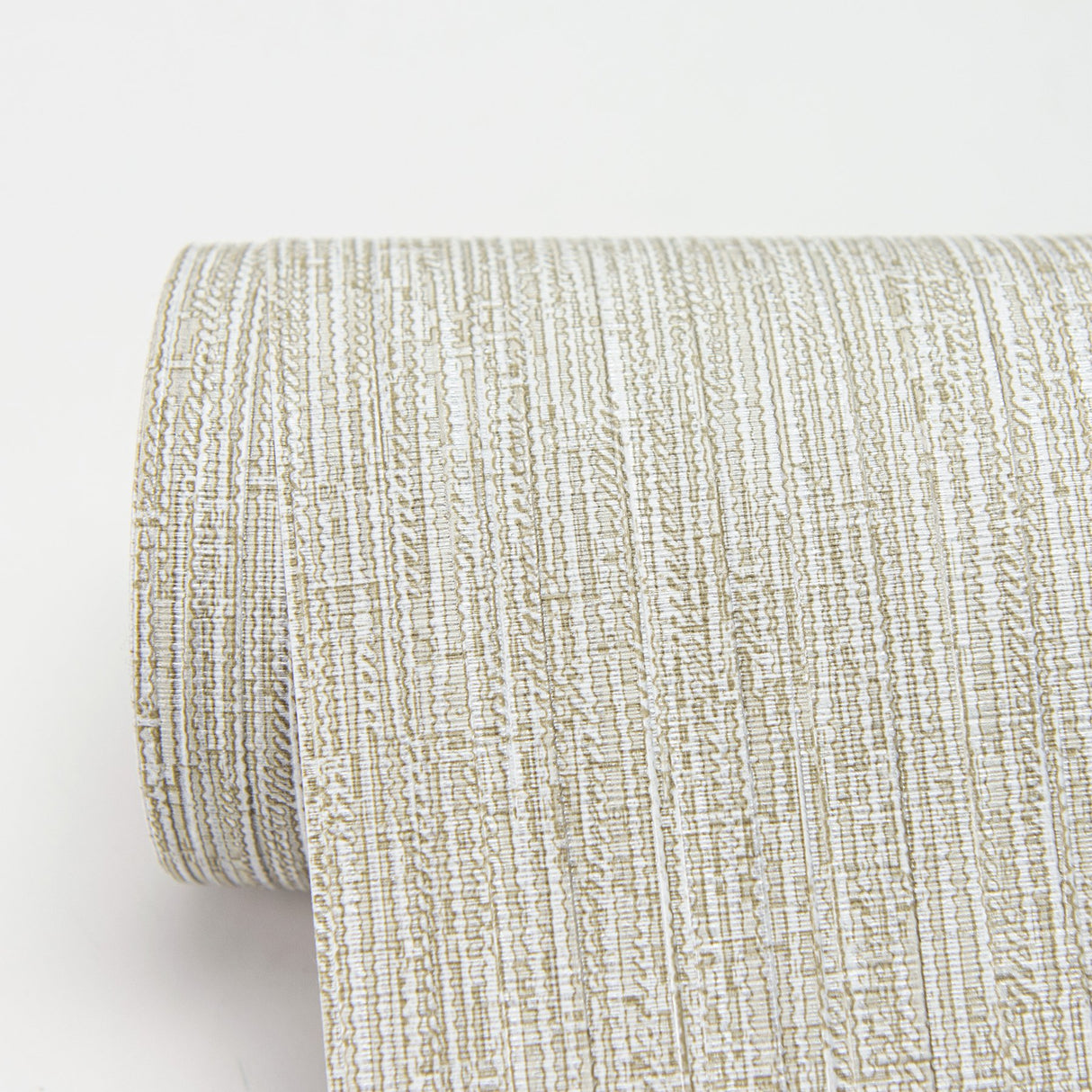Grand Canal Cream Distressed Texture Wallpaper with Metallic Textured Finish - Warner 2984-2222