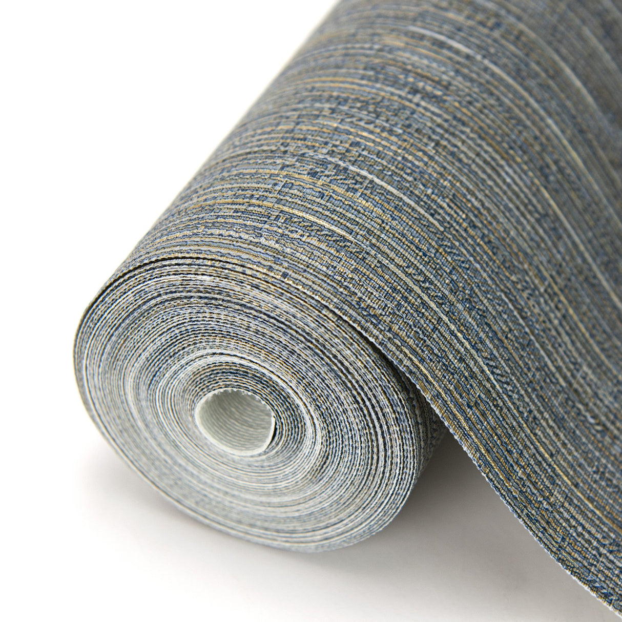 Grand Canal Indigo Distressed Texture Wallpaper with Metallic Textured Abstract Pattern - Brewster 2984-2225