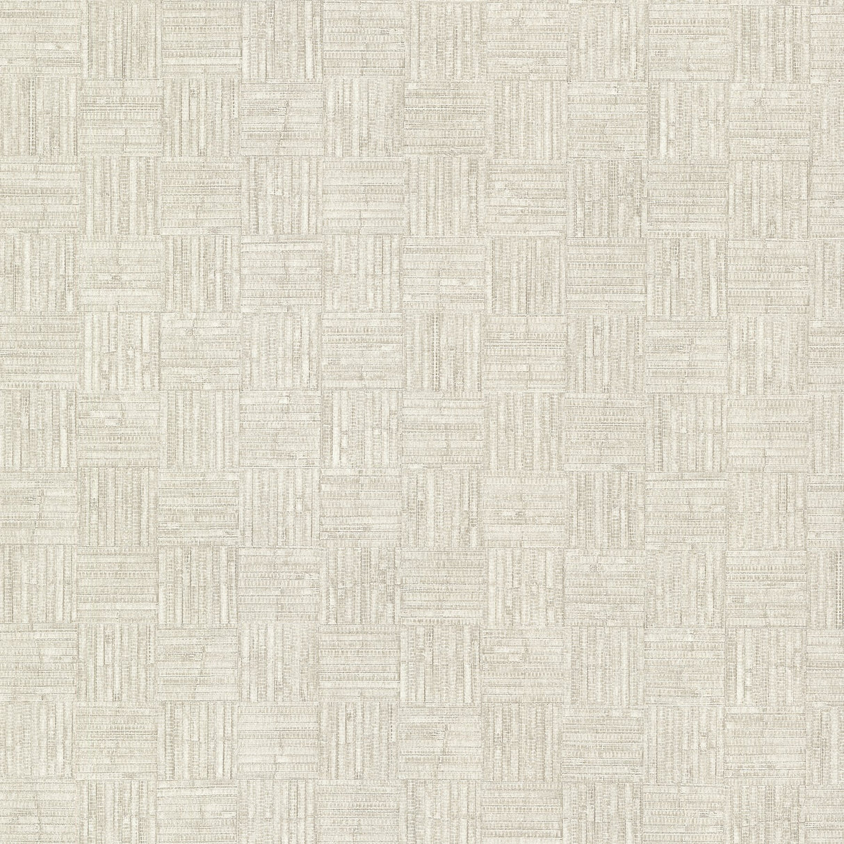 Thea Cream Geometric Wallpaper with Textured Metallic Raised-Ink Pattern - Warner 2984-2227