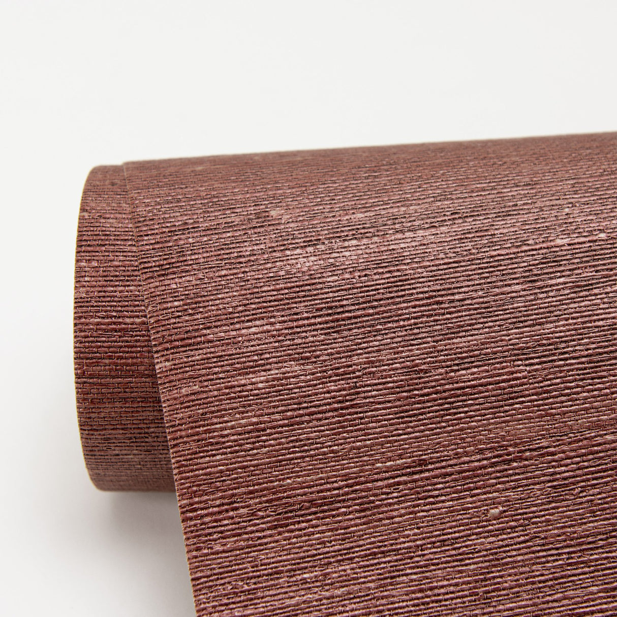 Aspero Red Faux Grasscloth Wallpaper with Textured Woven Look - Warner 2984-2780