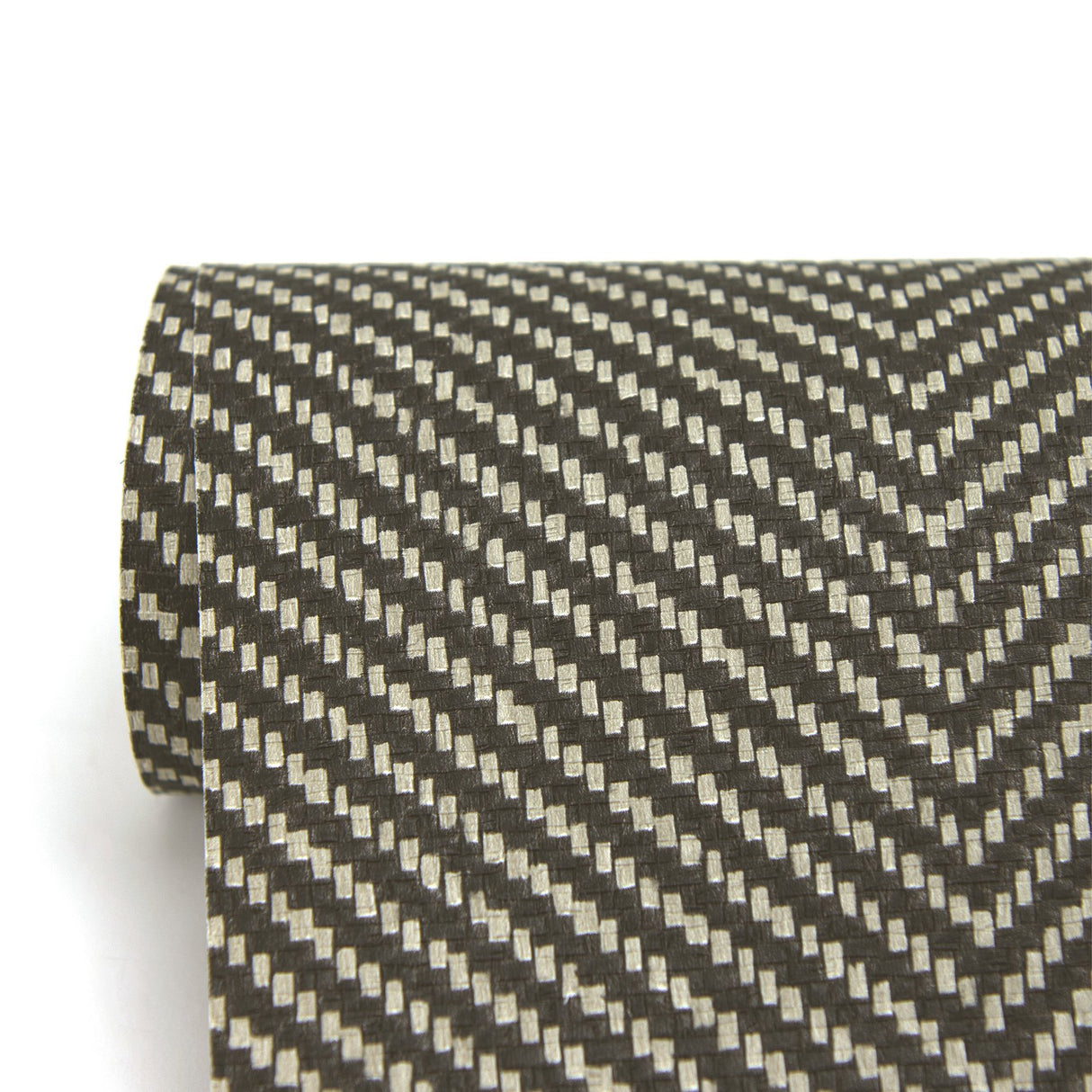 Graham Black Chevron Wallpaper with Raised Ink Texture - Warner 2984-70400