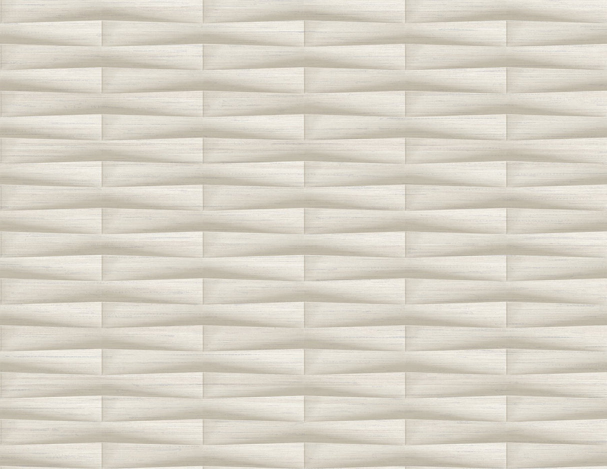 Gator Beige Geometric Stripe Wallpaper with Textured 3D-Look Geometric Stripes - A-Street Prints 2988-70013