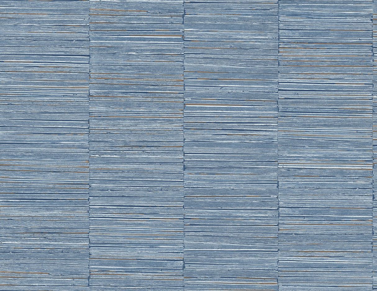 Jenga Blue Striped Column Textured Vinyl Wallpaper - A-Street Prints 2988-70602
