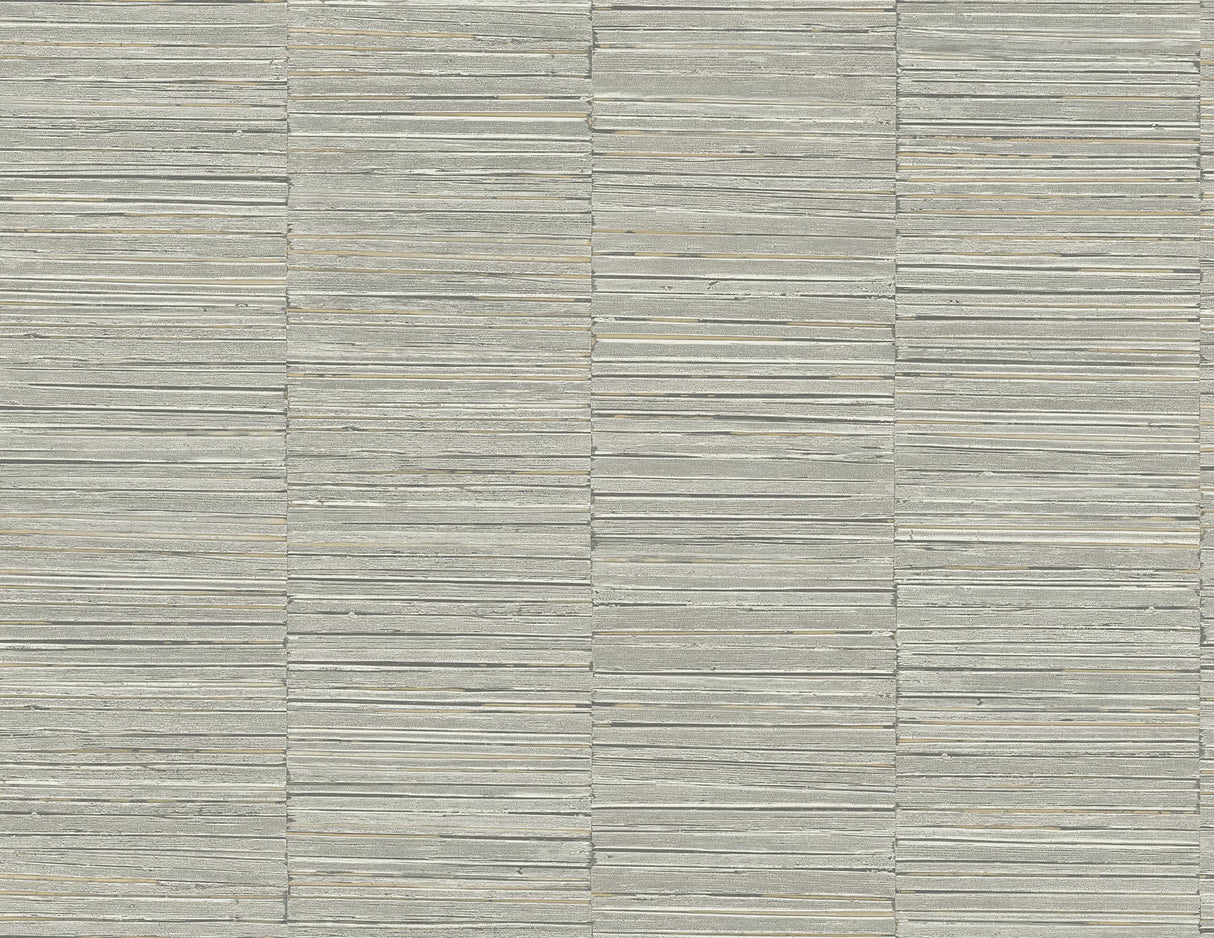 Jenga Grey Striped Column Textured Wallpaper with Abstract Geometric Pattern - A-Street Prints 2988-70606