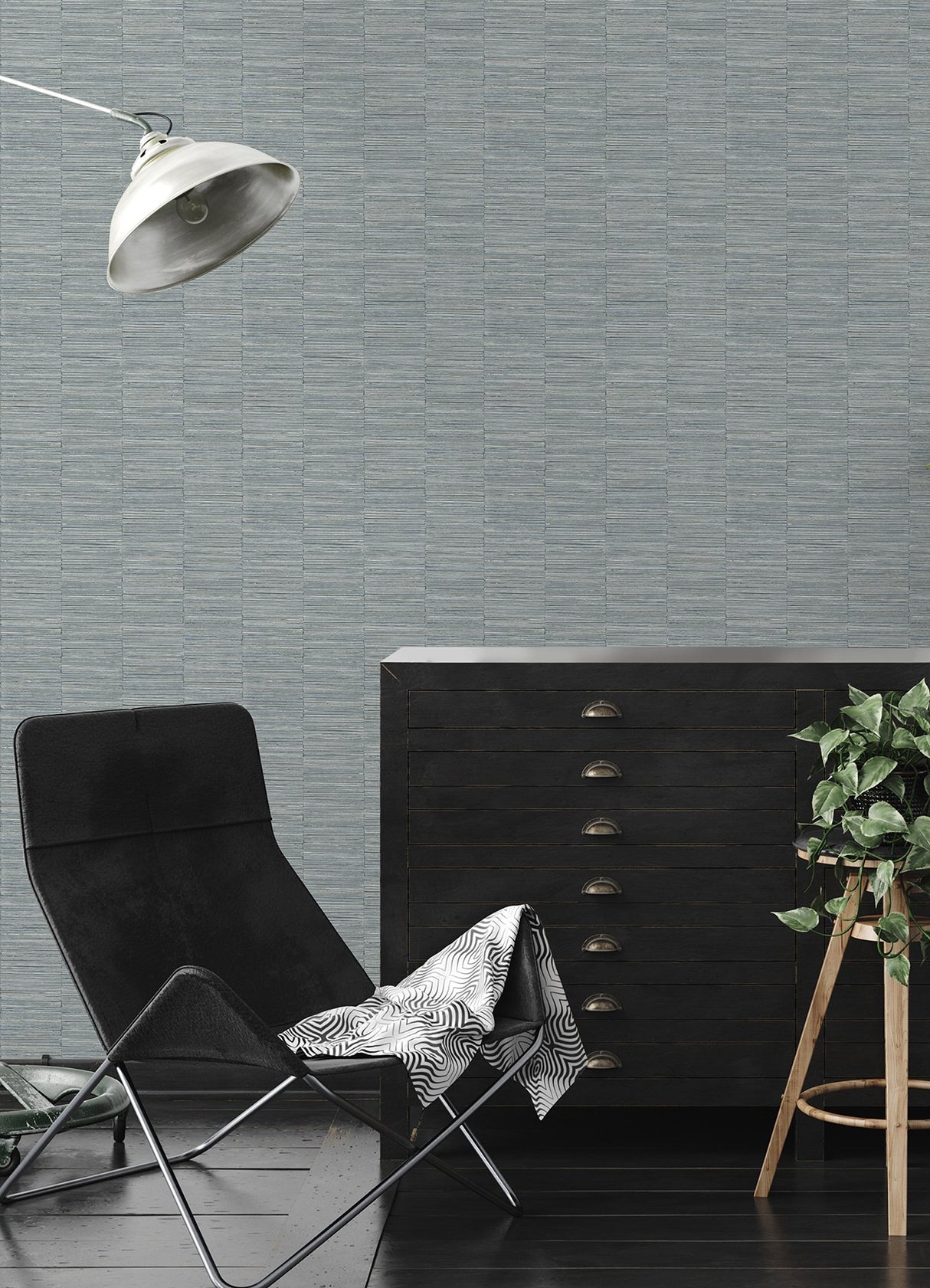 Jenga Stone Striped Column Wallpaper - 2988-70607