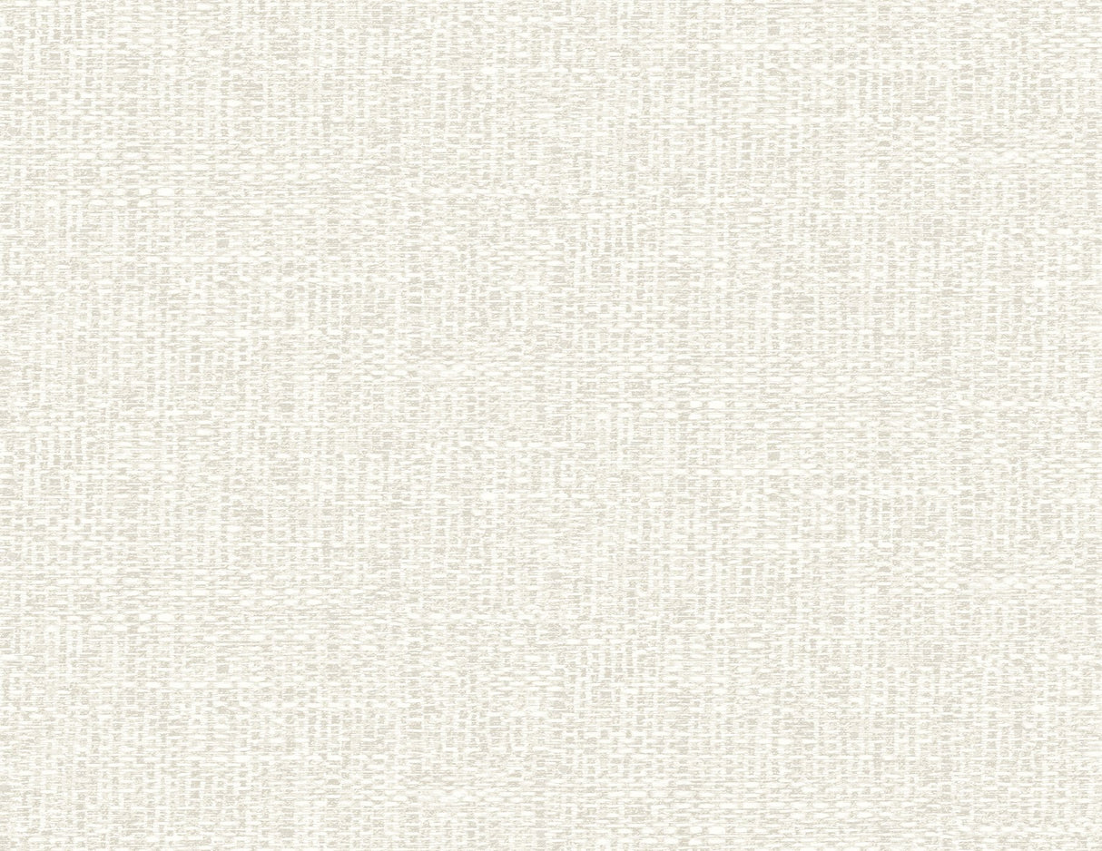 Snuggle White Woven Texture Wallpaper with Modern Abstract Woven Pattern - A-Street Prints 2988-70900
