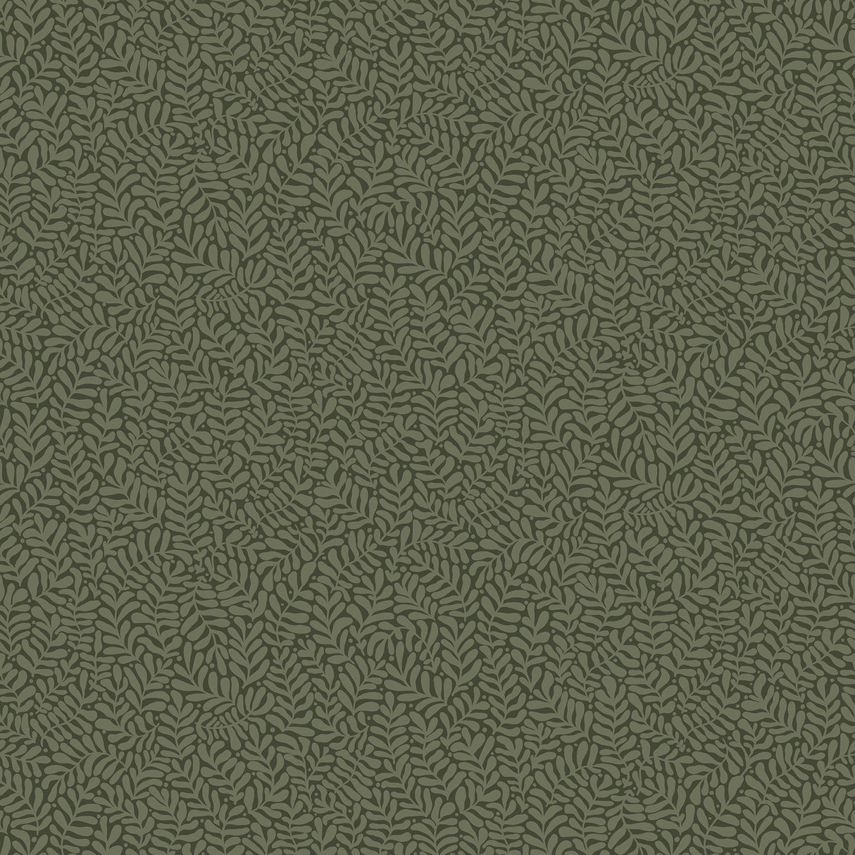 Anna Dark Green Fern Trail Wallpaper with Botanical Leaf Motif - A-Street Prints 2999-55000