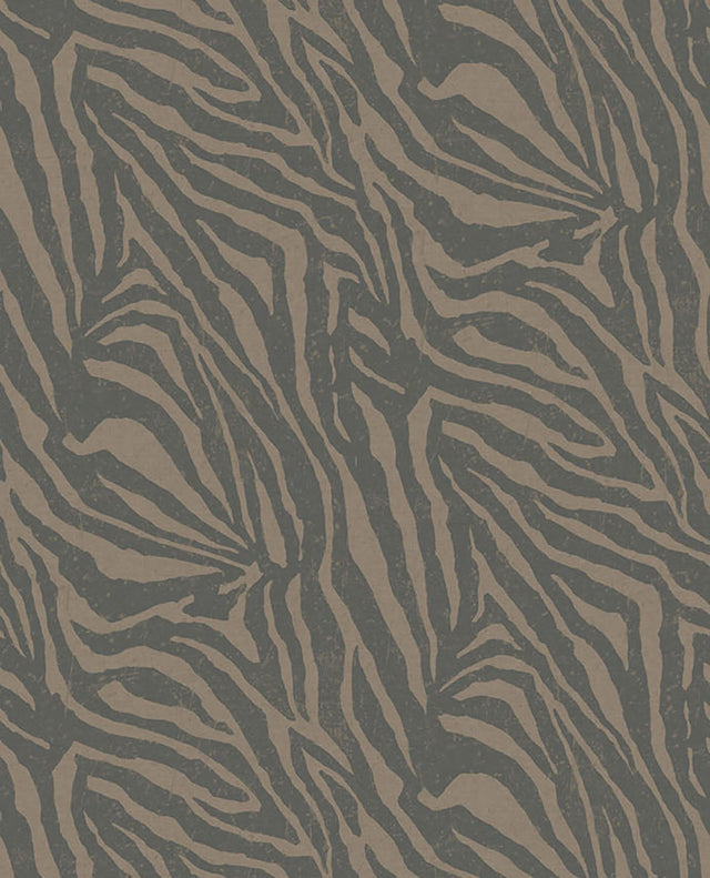 Zebra Mocha Wall Mural with Bohemian Zebra Print Pattern - Eijffinger EJ300603