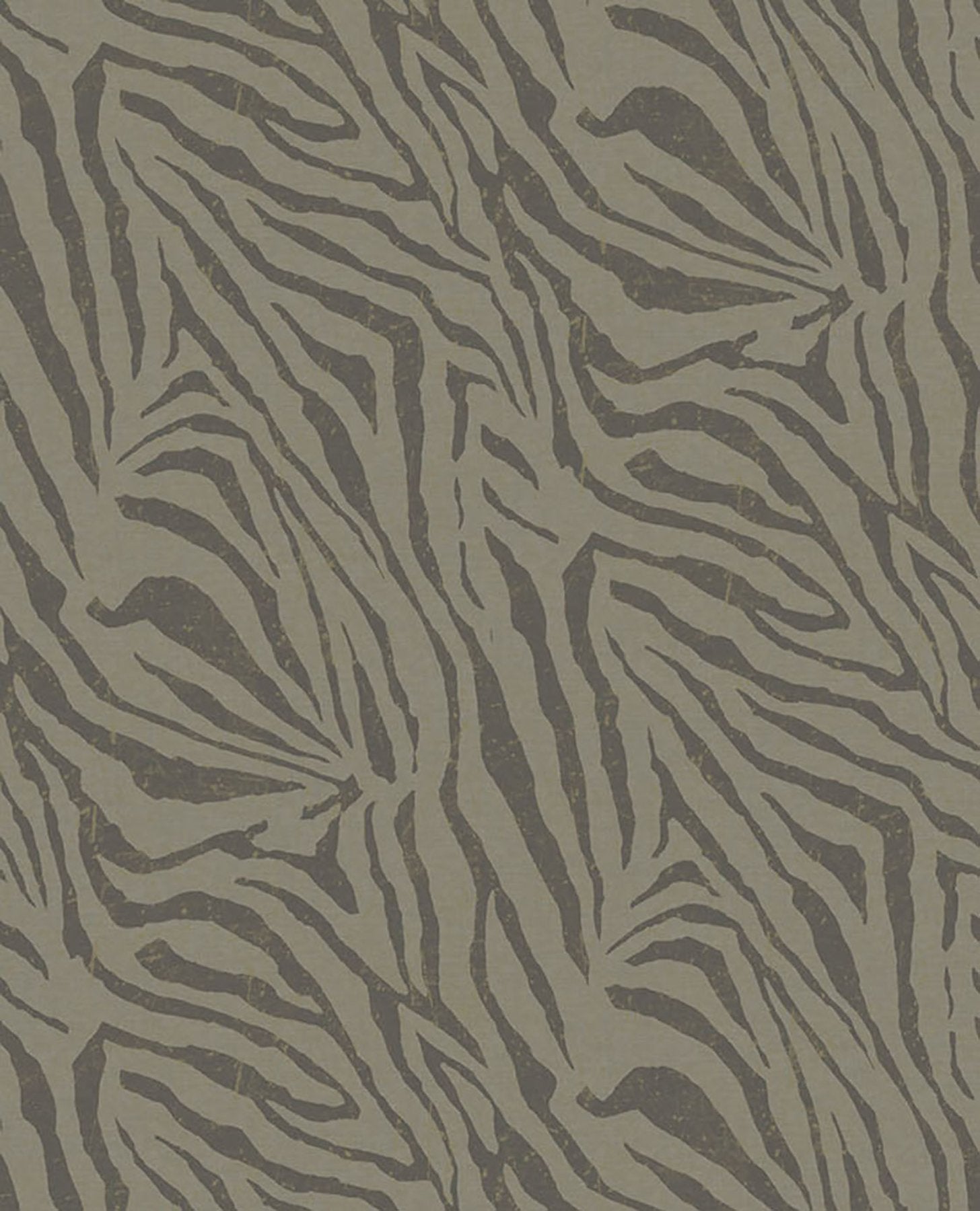Zebra Olive Wall Mural with Bohemian Nature Zebra Print - Eijffinger EJ300606