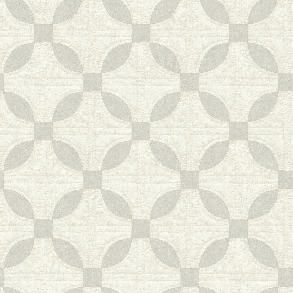 Justice Light Grey Quilt Wallpaper with Geometric Fabric Texture - Chesapeake 3115-12473