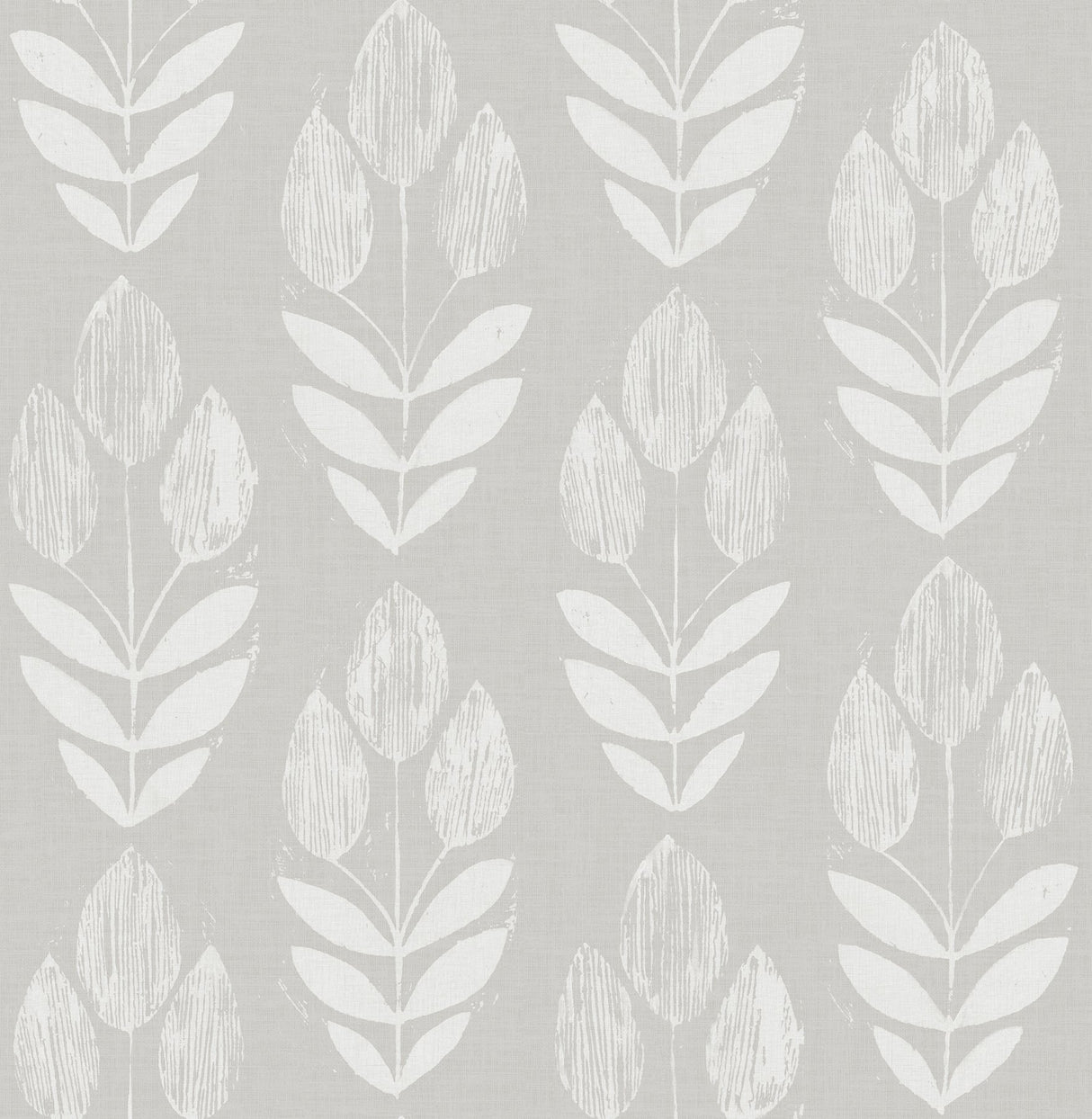 Garland Dove Block Tulip Wallpaper with Folky Floral Motif, Farmhouse Style - Chesapeake 3115-24473