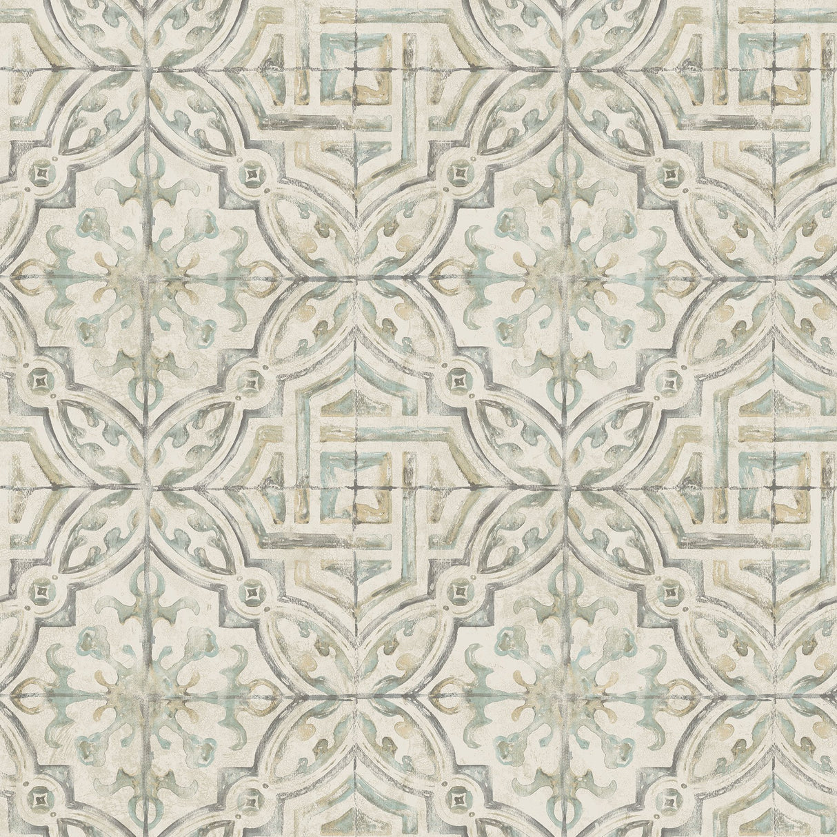 Sonoma Olive Spanish Tile Wallpaper