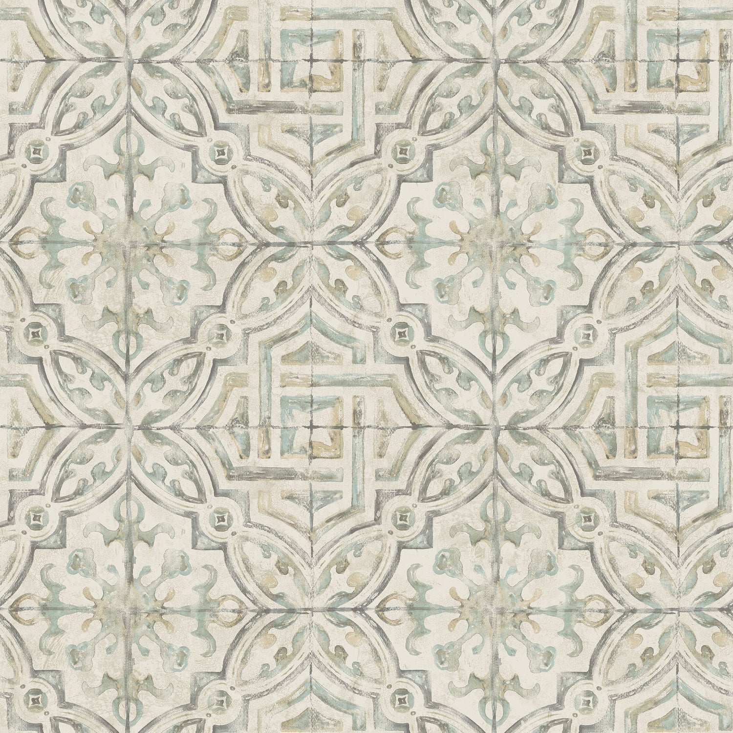 Sonoma Olive Spanish Tile Wallpaper