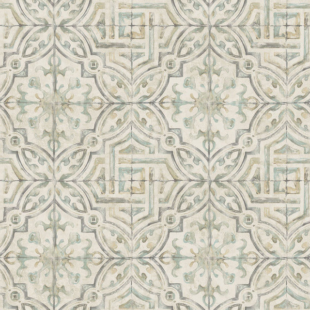 Sonoma Olive Spanish Tile Wallpaper