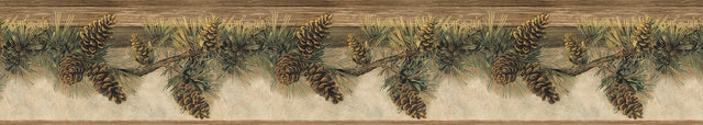 Pine Hill Multicolor Foliage Wallpaper