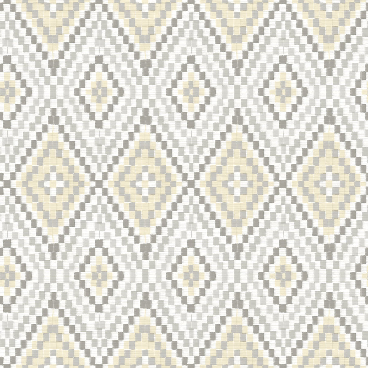 Ganado Beige Geometric Ikat Wallpaper with Country Geometrics Style - Chesapeake 3118-12711