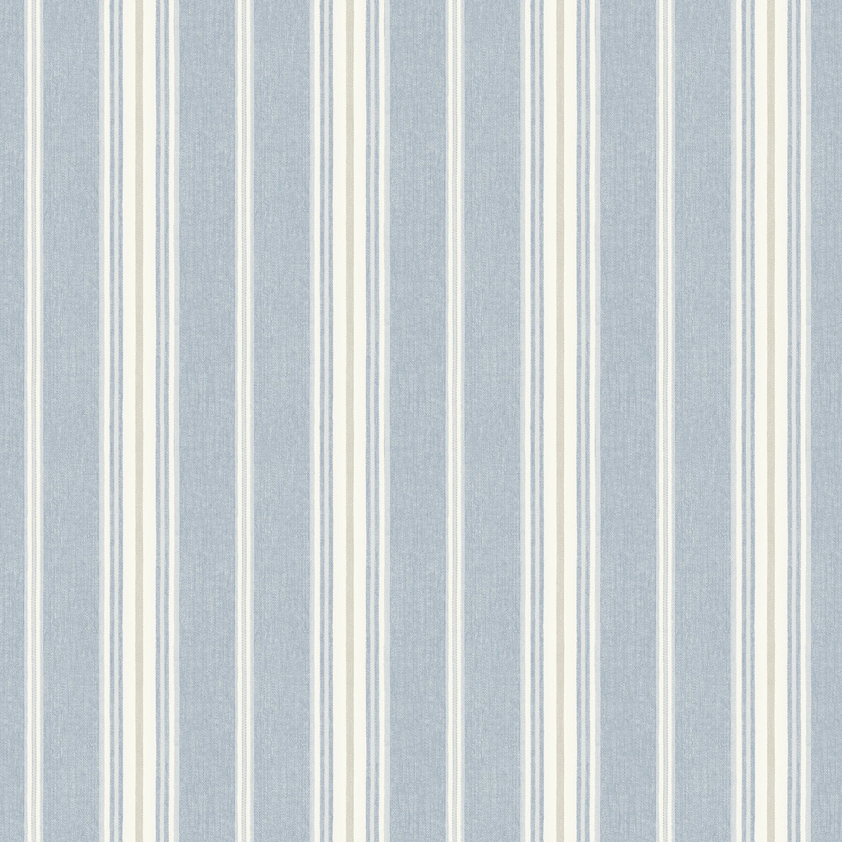 Cooper Denim Stripe Wallpaper with Country Stripes Pattern - Chesapeake 3119-491016