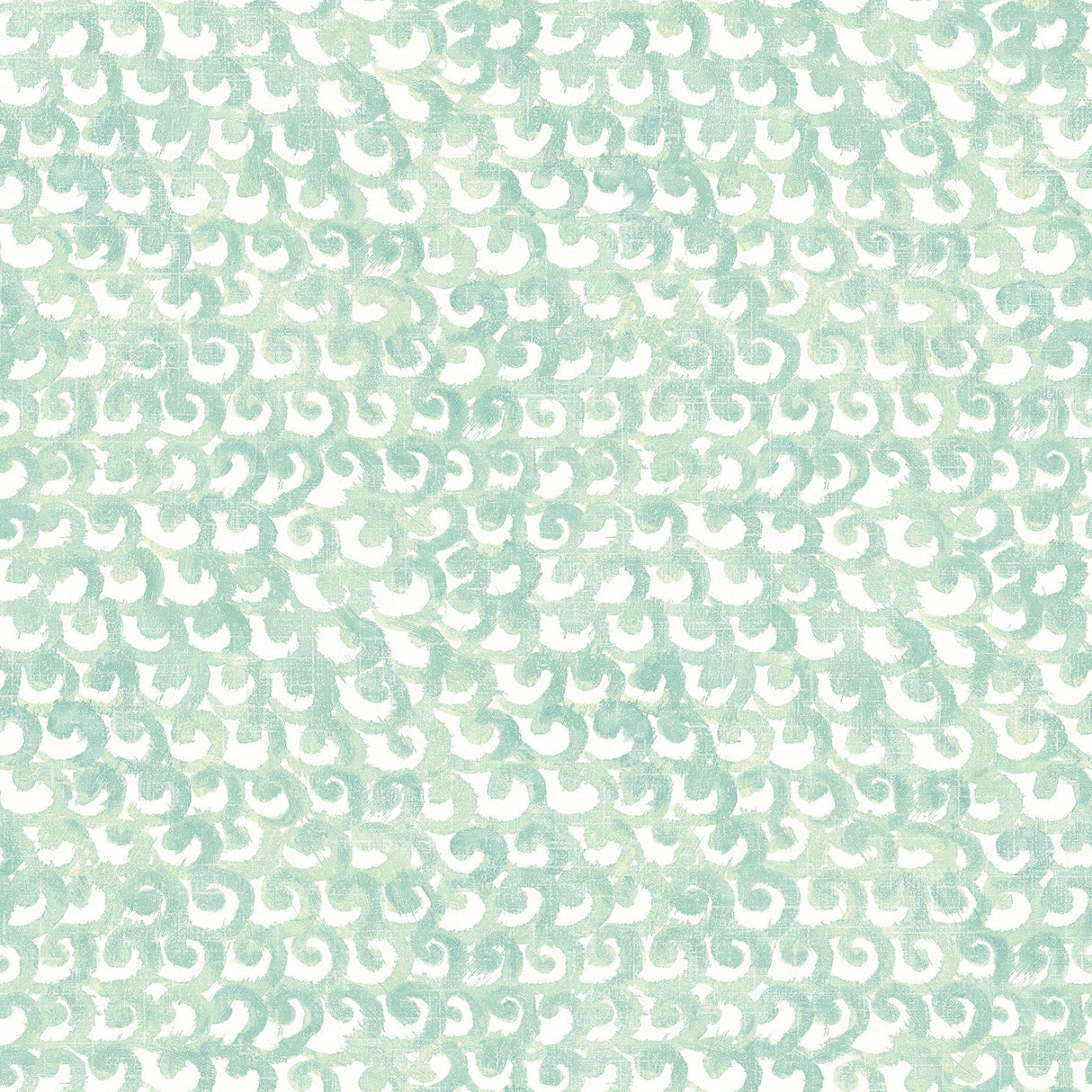 Saltwater Teal Wave Wallpaper with Abstract Eclectic Pattern - Chesapeake 3120-13635