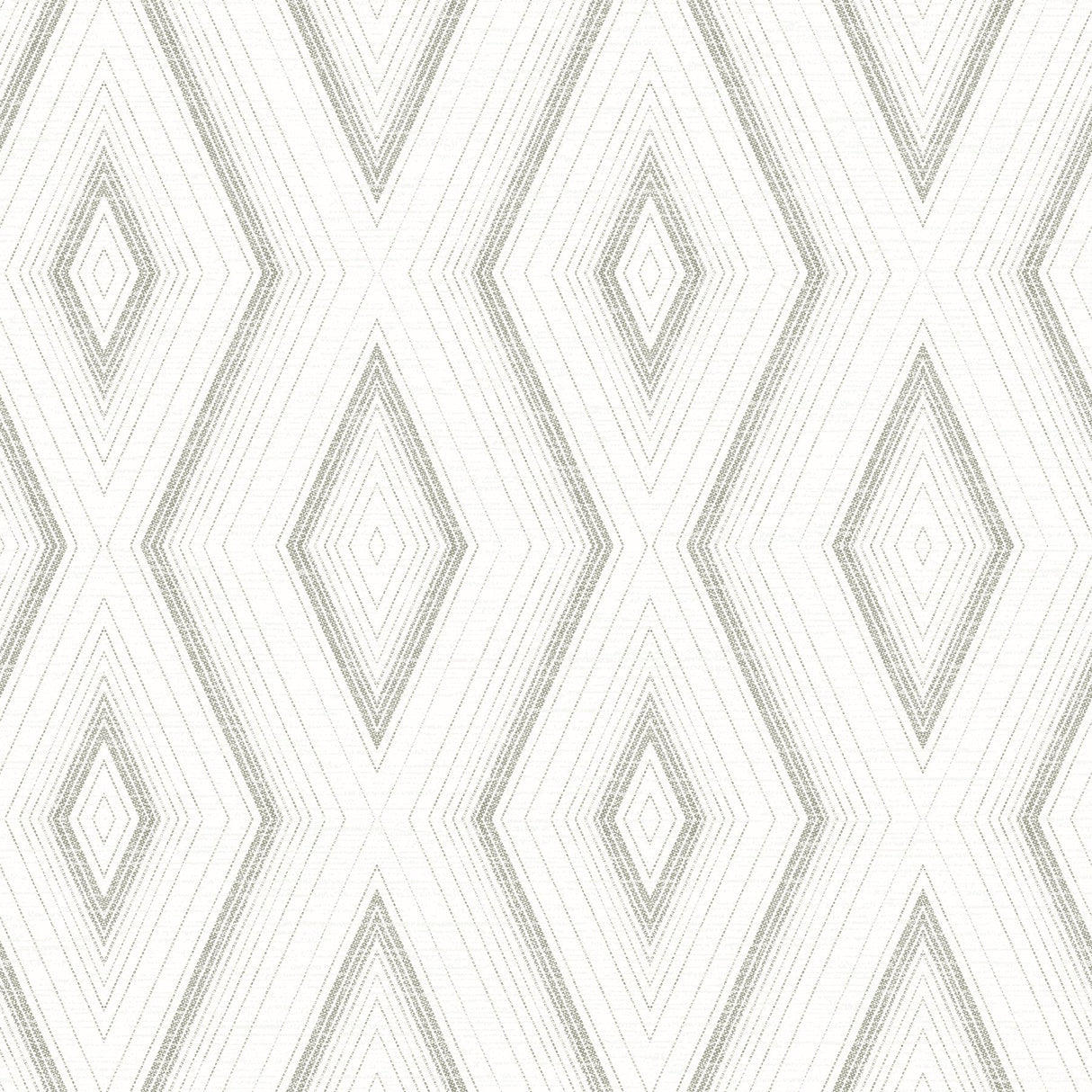 Santa Cruz Grey Geometric Wallpaper with Modern Abstract Diamond Motif - Chesapeake 3120-13663