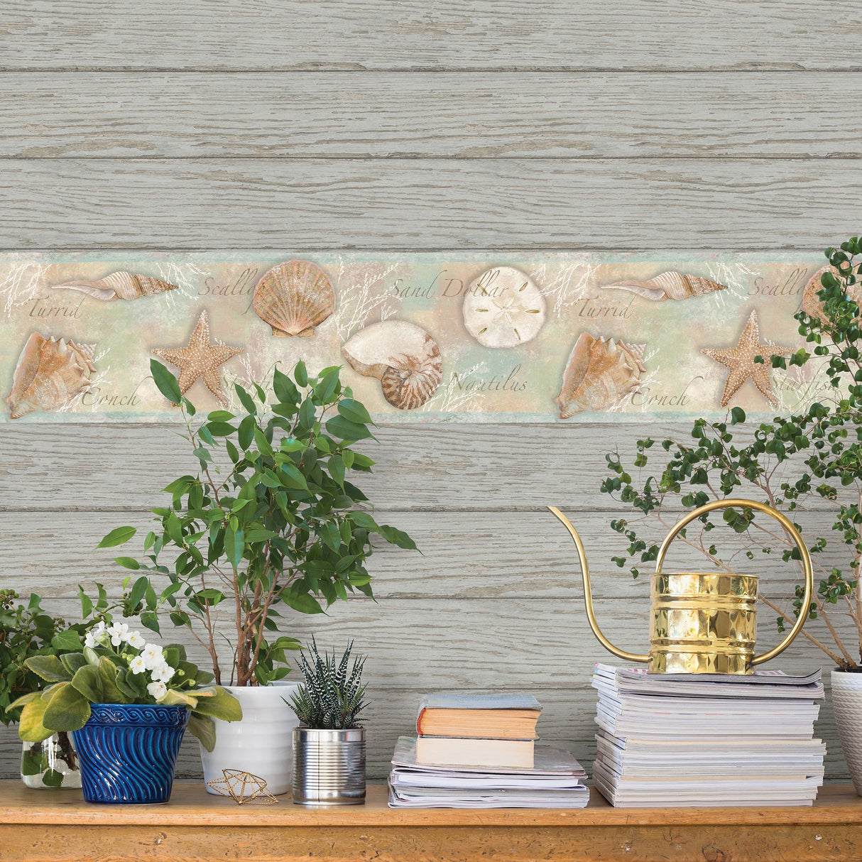 Rehoboth Grey Distressed Wood Wallpaper with Textured Coastal Plank Motif - Chesapeake 3120-13693