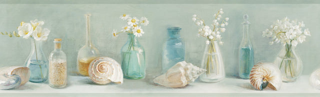 Cahoon Teal Vases Wallpaper