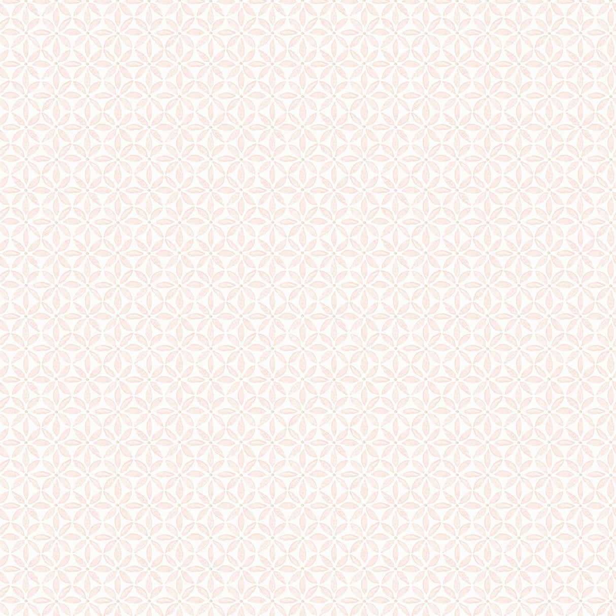 Jellia Pink Petal Geometric Wallpaper with Botanical Farmhouse Motif - Chesapeake 3122-10601