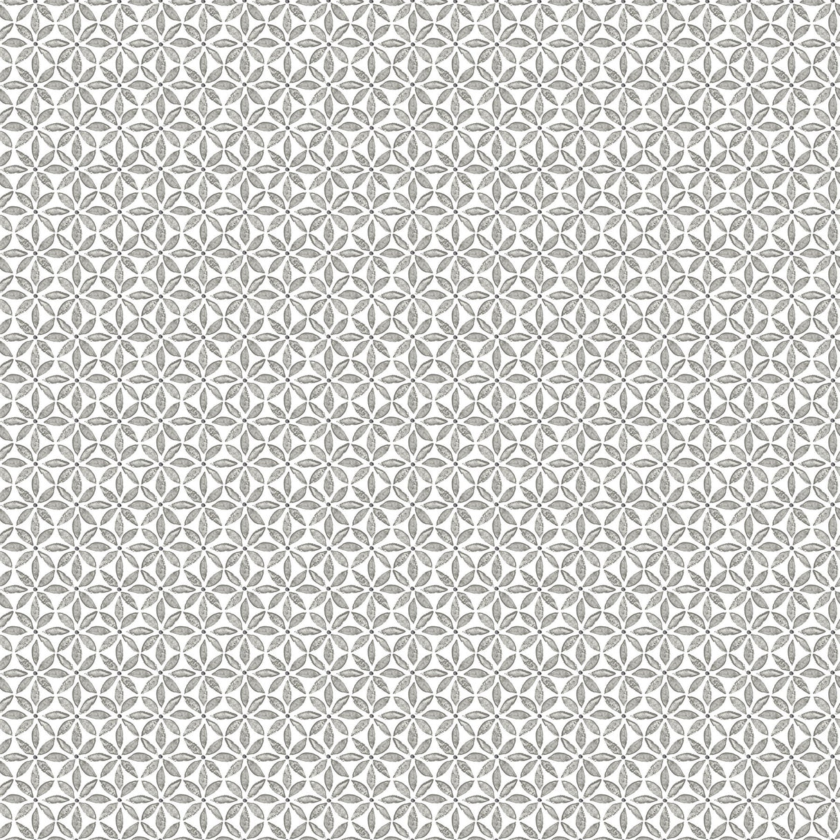 Jellia Charcoal Petal Geometric Wallpaper with Botanical Geometric Motif - Chesapeake 3122-10613