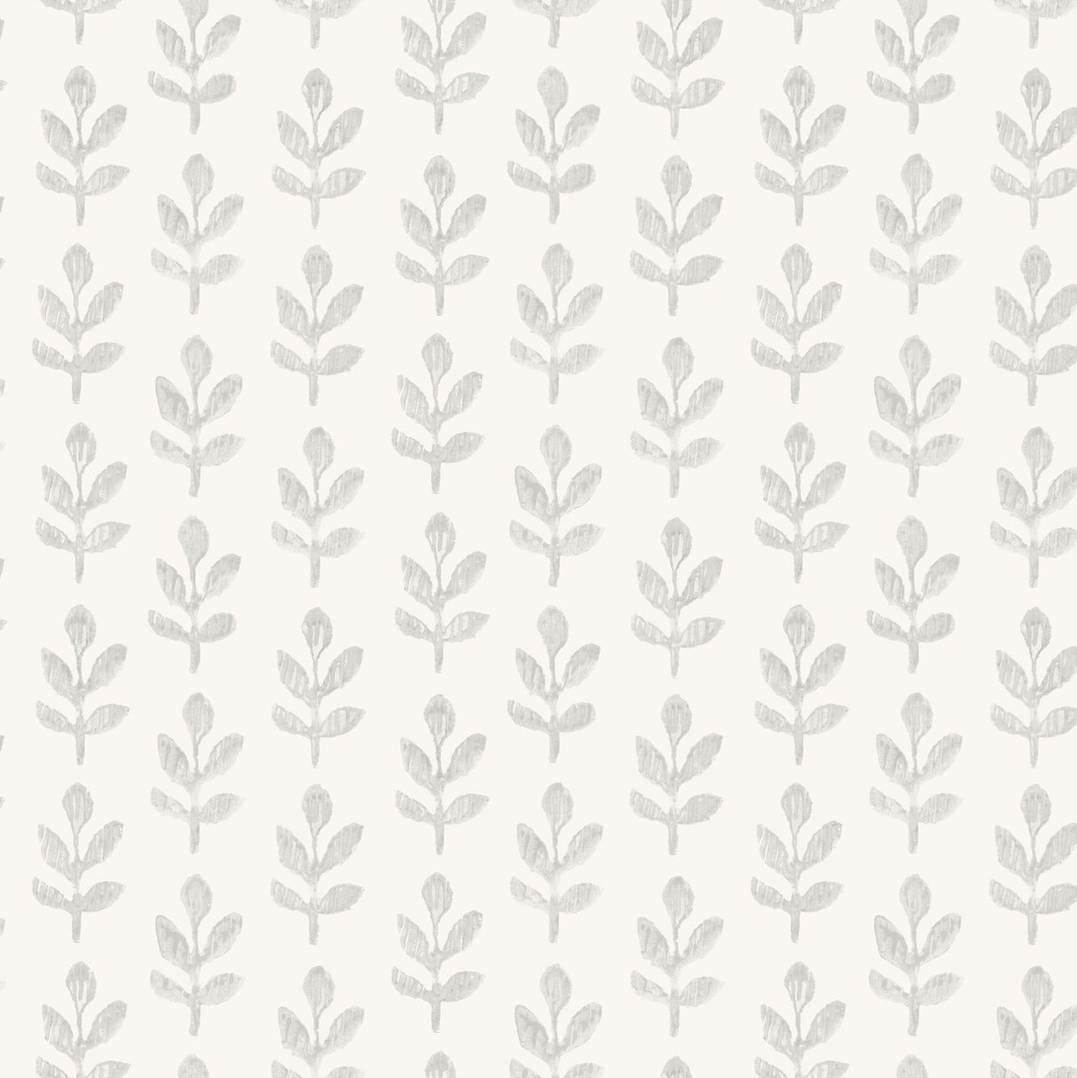 Whiskers Light Grey Leaf Wallpaper with Farmhouse Botanical Pattern - Chesapeake 3123-13842
