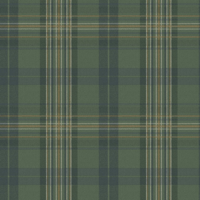 Austin Green Plaid Wallpaper