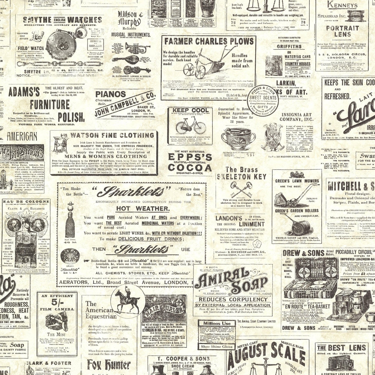 Adamstown Cream Newspaper Classifieds Wallpaper