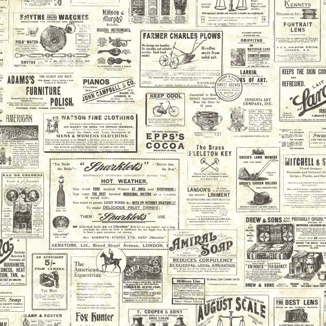 Adamstown Cream Newspaper Classifieds Wallpaper