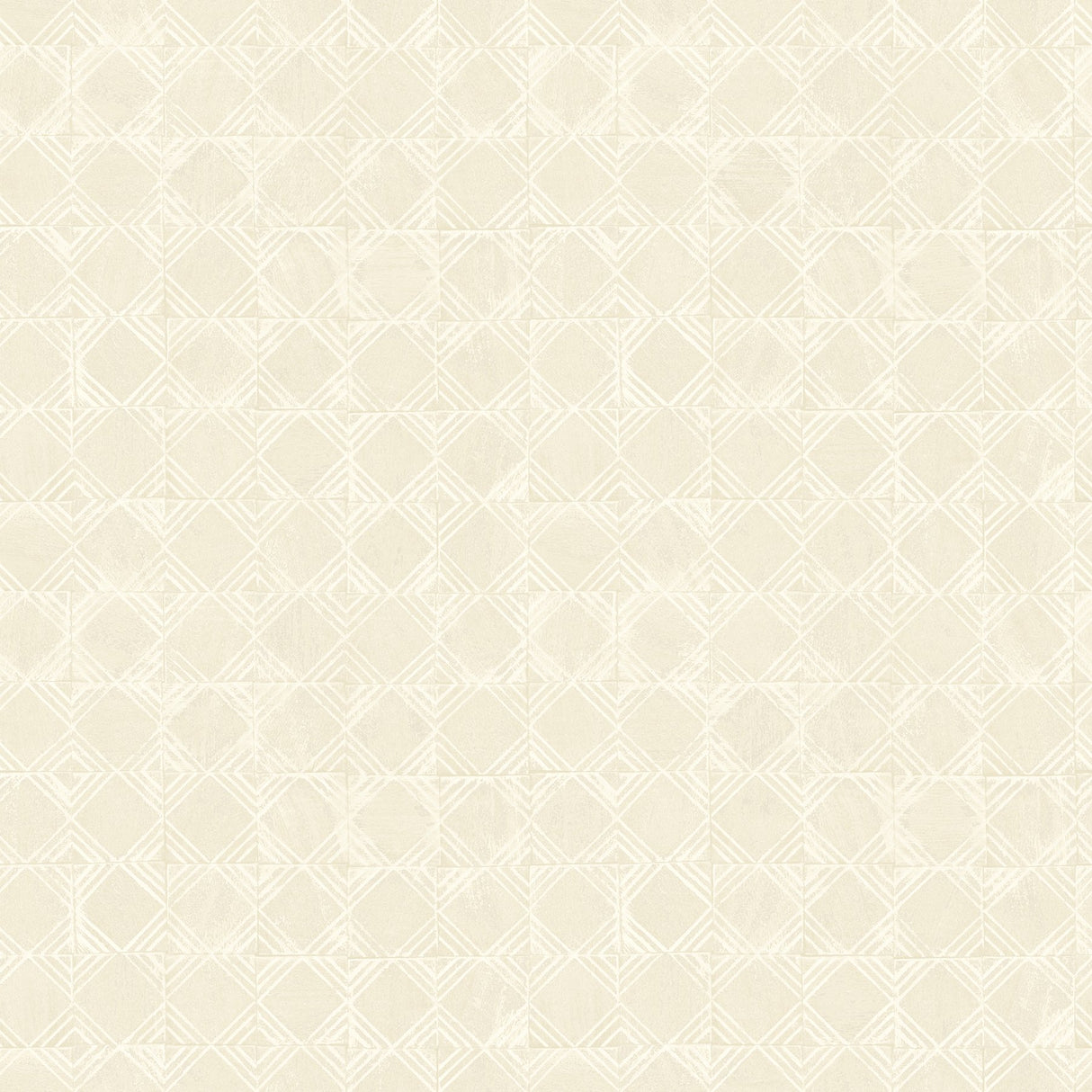 Button Block Taupe Geometric Wallpaper with Farmhouse Geometrics Pattern - Chesapeake 3125-72307
