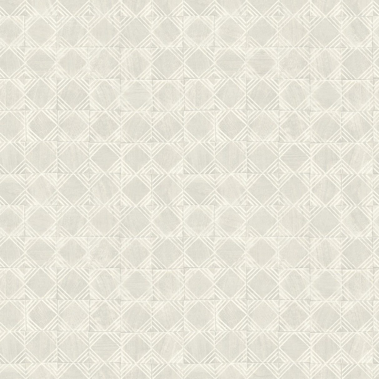 Button Block Light Grey Geometric Wallpaper with Farmhouse Geometric Pattern - Chesapeake 3125-72309