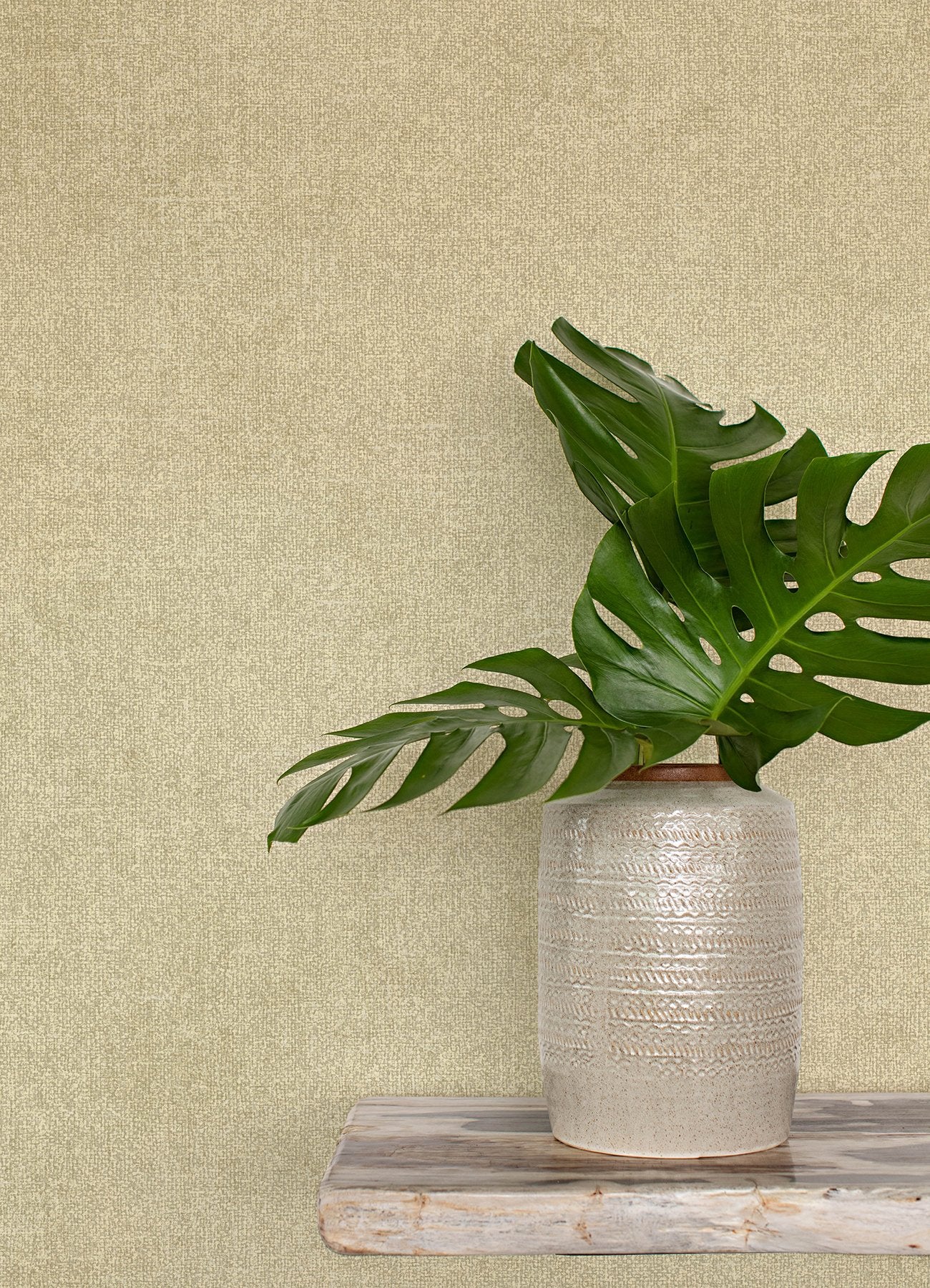 Homespun Light Brown Textured Wallpaper