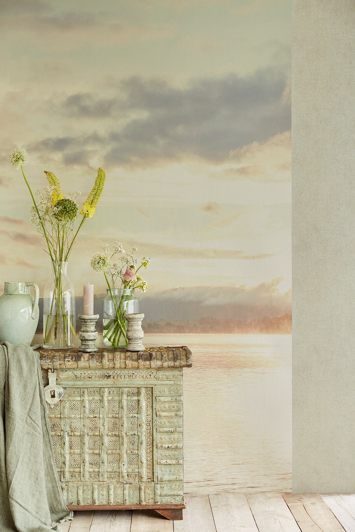 From Dusk To Dawn Pastel Scenic Nature Wall Mural - Eijffinger EJ379103