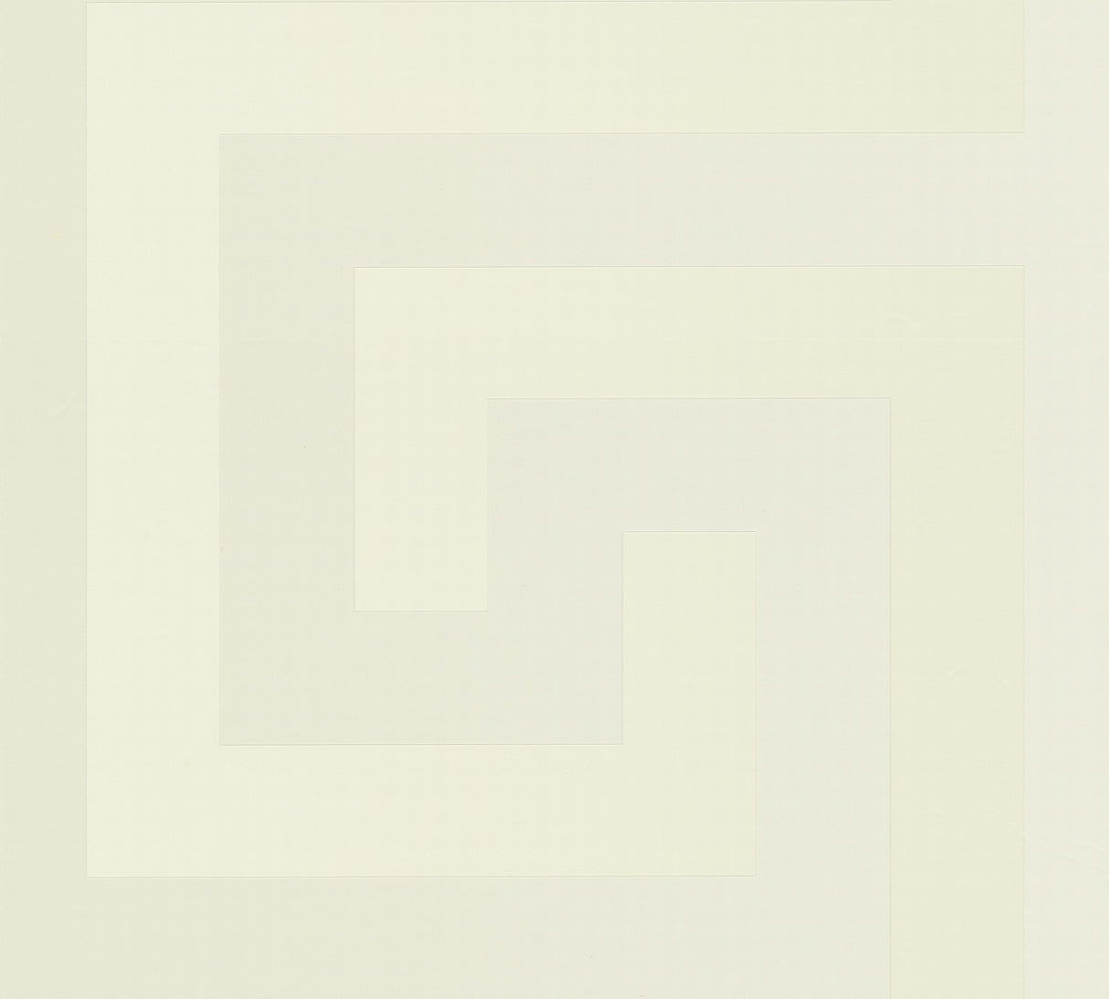 Versace Sphinx wallpaper in Tusk with a subtle contemporary Greek key geometric motif, semi-gloss finish.