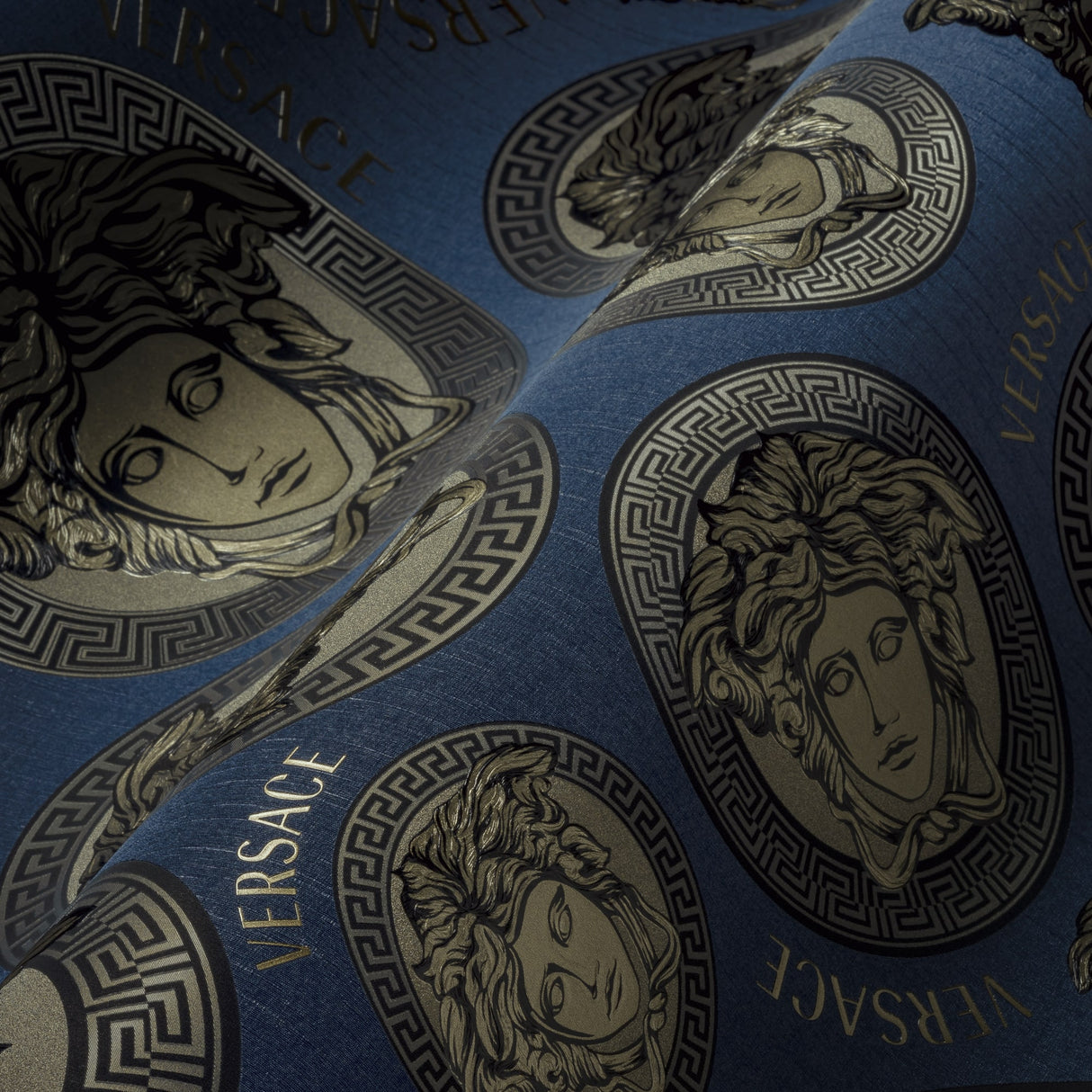 Monarch Midnight Sky by Versace Volume 5 Medallion Wallpaper – Versace 386113X